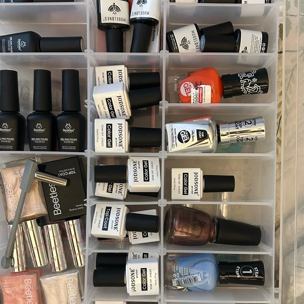 Nail Polish w/ Organizer 51 bottles, All New